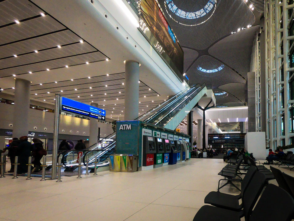 Waiting for tour at Istanbul airport Waiting for tour at Istanbul airport