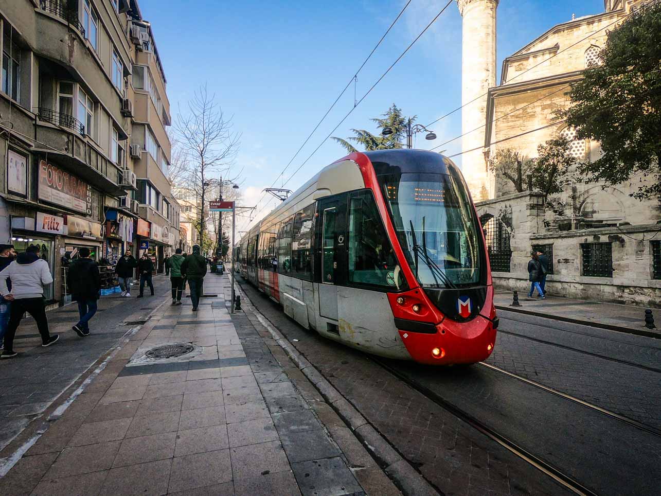 Tram in Sultanahmet Tram in Sultanahmet