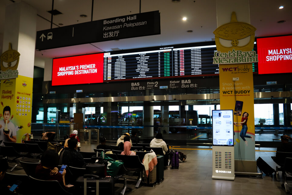 KLIA Bus Boarding Area