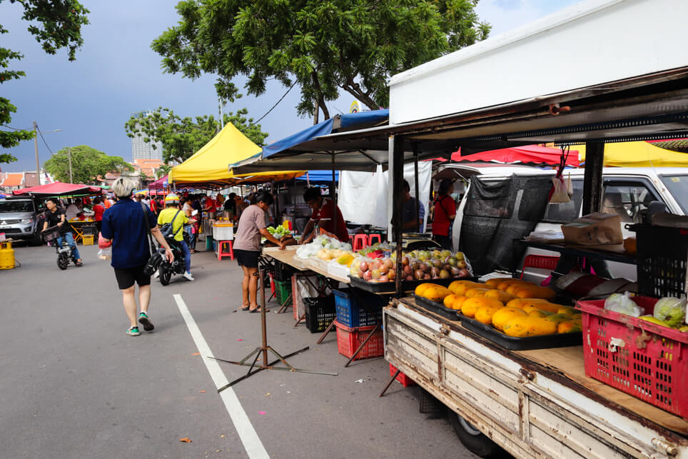 Street food market in Malacca Street food market in Malacca