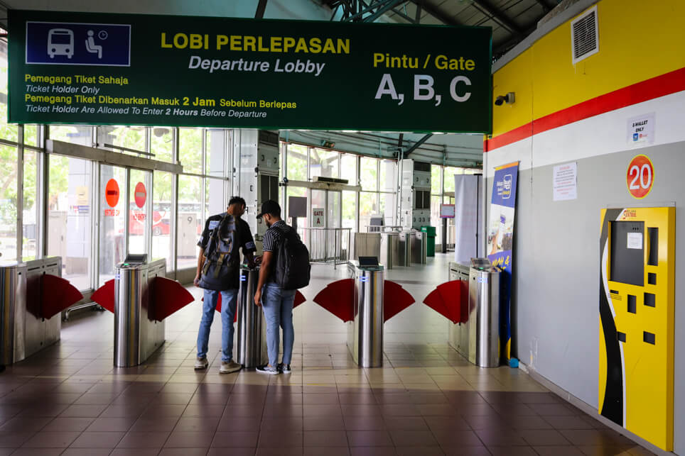 Boarding area at Melaka Sentral Station